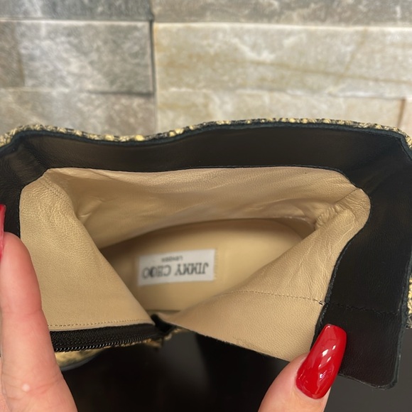 JIMMY CHOO Bryelle 85 Snake-print Leather Ankle Boots - Picture 7 of 13